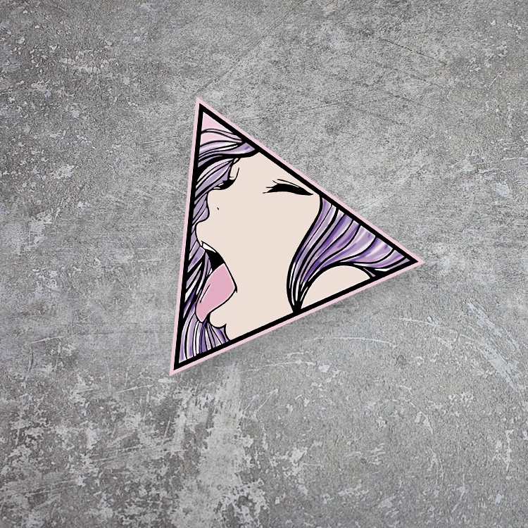 1 Đề Can Phản Quang JDM Trái Phải Hoạt Hình Nhật Bản Trang Trí Xe Hơi / Xe Máy Hai Chiều Gợi Cảm Đẹp Mắt