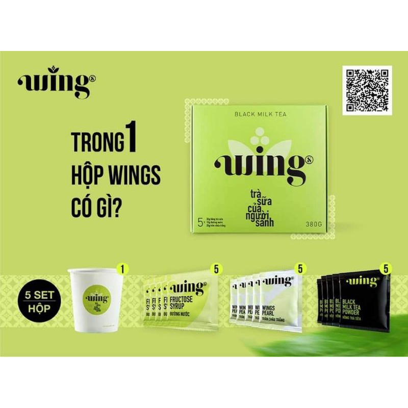 Trà sữa Wings (hộp 5 set)