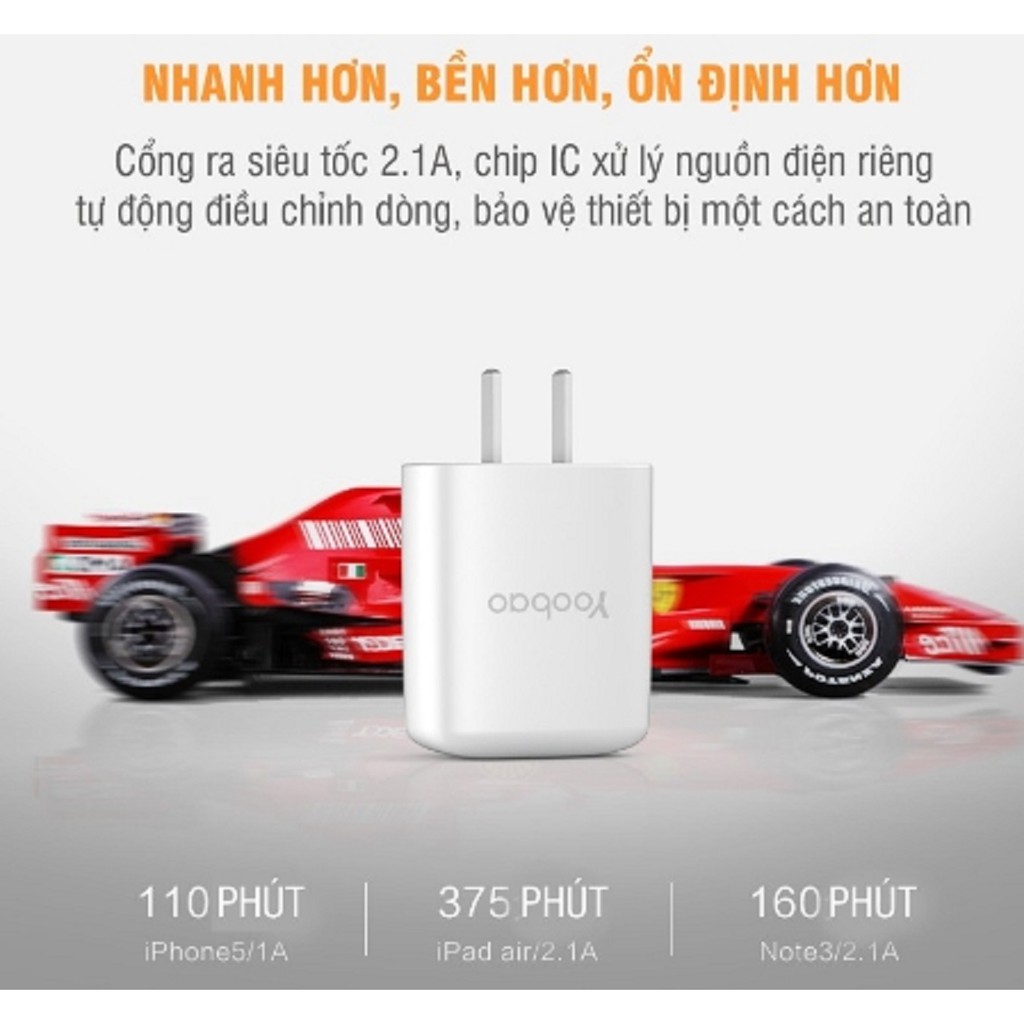 Củ sạc yoobao Y721 chính hãng