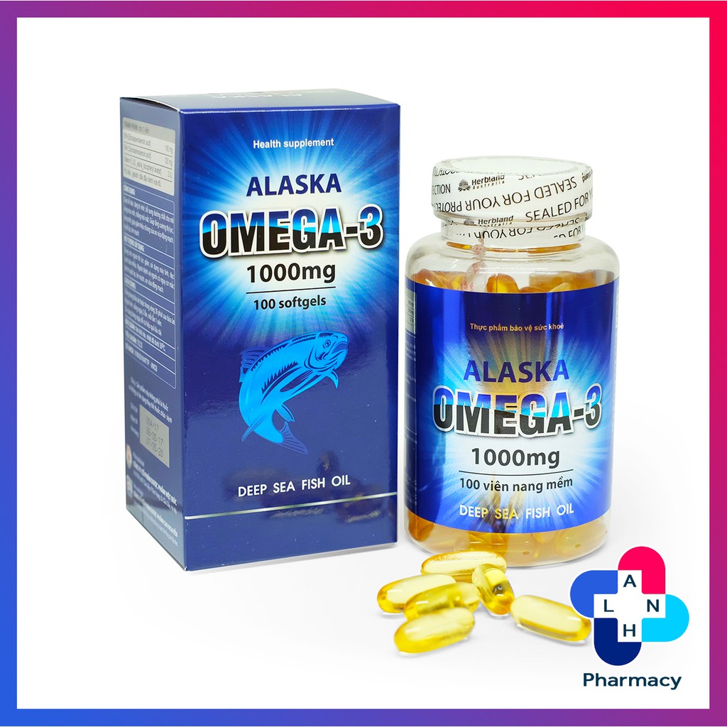 ALASKA OMEGA-3 1000mg (100 viên) - Bổ sung Omega 3 cho cơ thể.