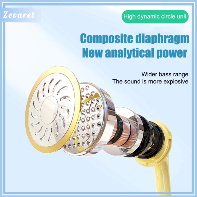 Tai Nghe Nhét Tai Zevaret A12 Có Micro Âm Thanh Hifi Chống Ồn Cho Điện Thoại Thông Minh