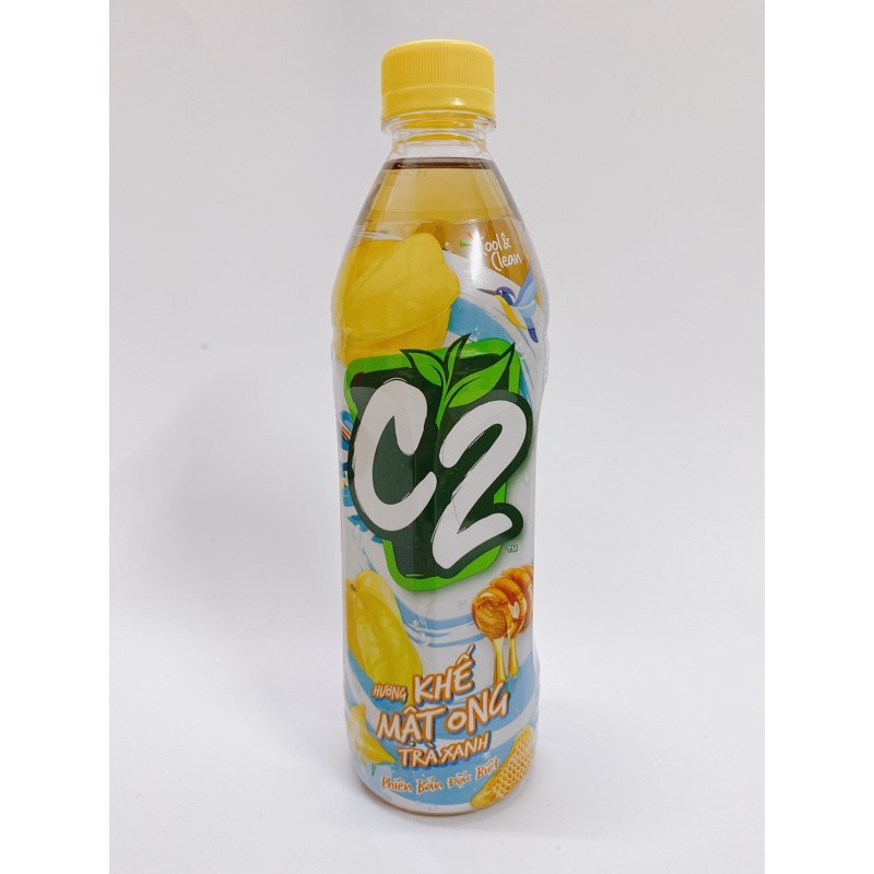 Trà Xanh C2 Khế Mật Ong (Thùng 24 Chai / Lốc 06 Chai / 455ml)