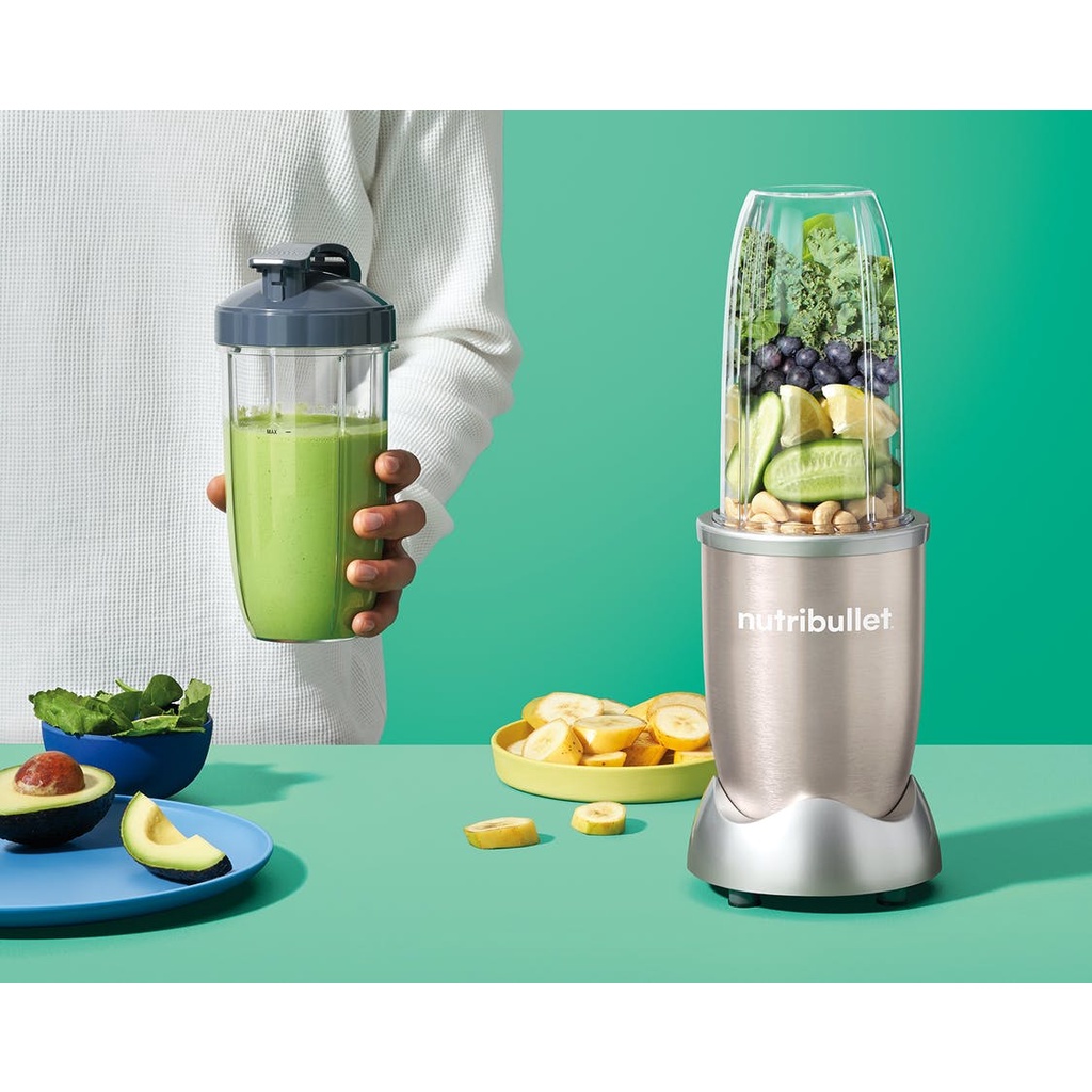 [Mã ELHA22 giảm 6% đơn 300K] [CHÍNH HÃNG] MÁY XAY SINH TỐ CÁ NHÂN NUTRIBULLET 900W (CHAMPAGNE / GOLD)