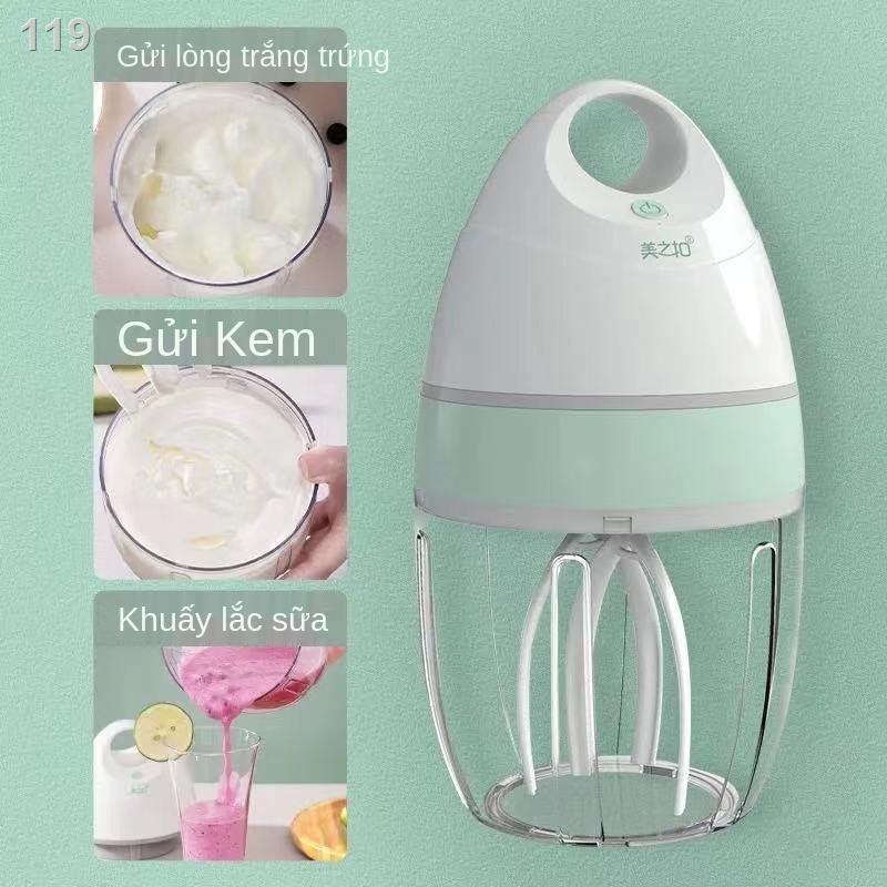 KMáy đánh trứng gia dụng điện Nhà bếp nhỏ Phiên bản gia đình Máy đánh kem tự động Dụng cụ làm bánh Máy trộn cầm tay