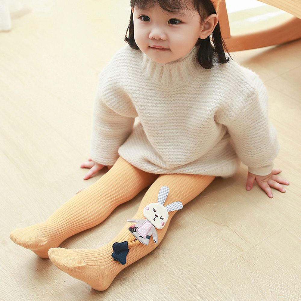Quần tất chất liệu cotton dệt kim họa tiết thỏ xinh xắn nhiều màu sắc dành cho bé MIHAN1