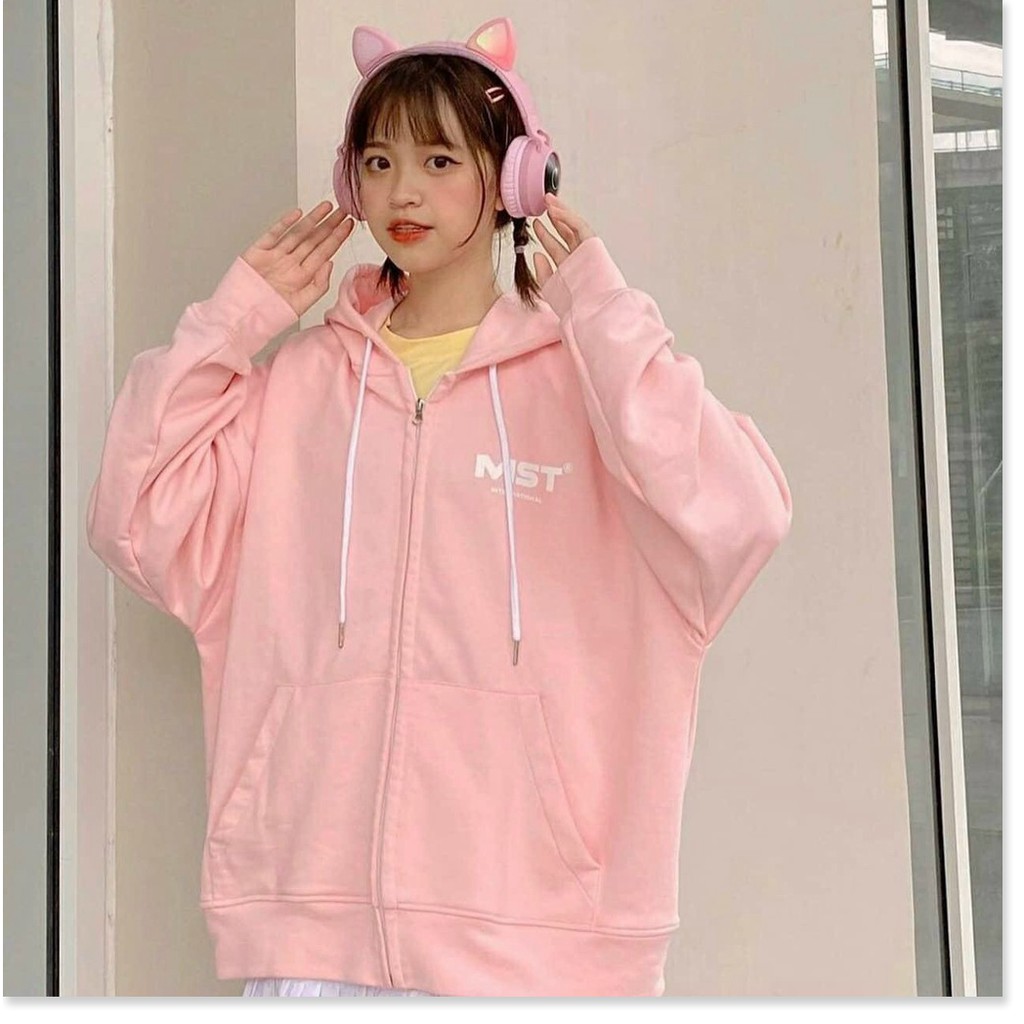 ÁO KHOÁC NỈ HOODIES DÂY KÉO,THIẾT KẾ HỌA TIẾT TRƠN NHƯNG KHÔNG KÉM PHẦN ĐẶC SẮC  THỜI TRANG KME.STORE