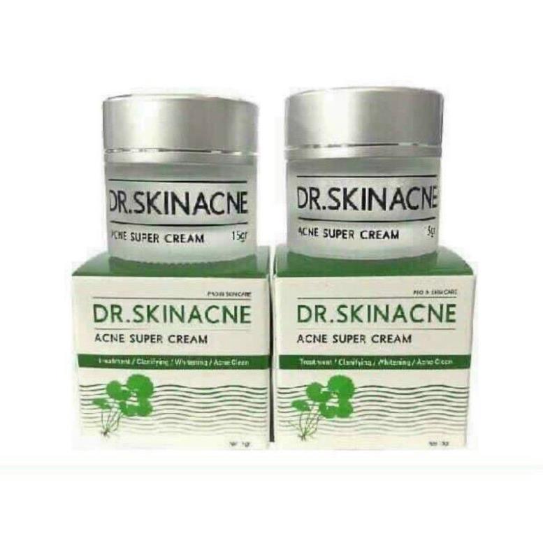 kem mụn DR.Skinacne, kem mụn rau má 15gr