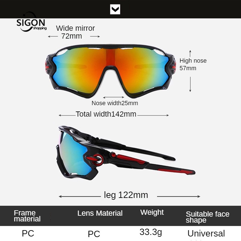Kính Mát Thể Thao Chống Tia UV400 Nhiều Màu Sắc