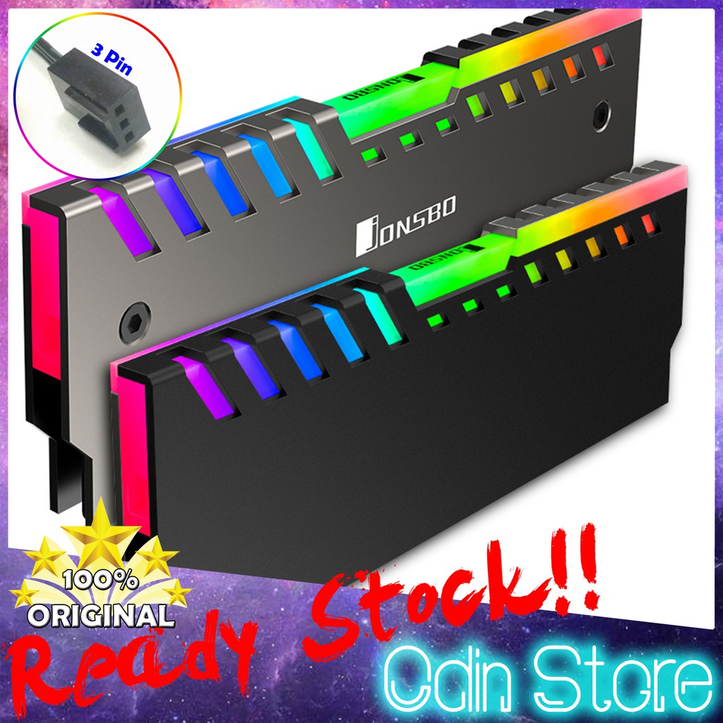 Set 2 Bộ Tản Nhiệt Ram Nc-2 Rgb Tự Động Thay Đổi Màu Sắc Cho Pc Ddr2 Ddr3 Ddr4 Ddr5 Ddr6