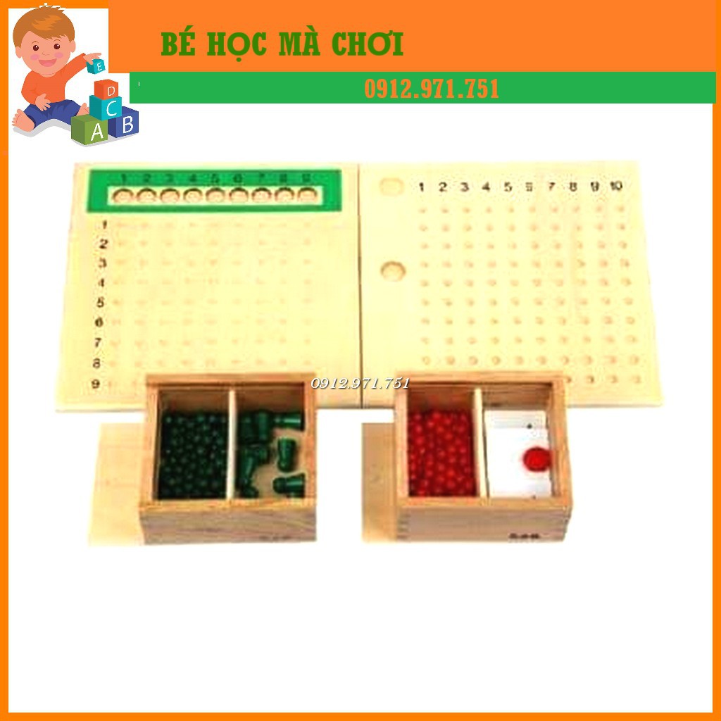 Giáo cụ Montessori - Bộ học phép nhân phép chia