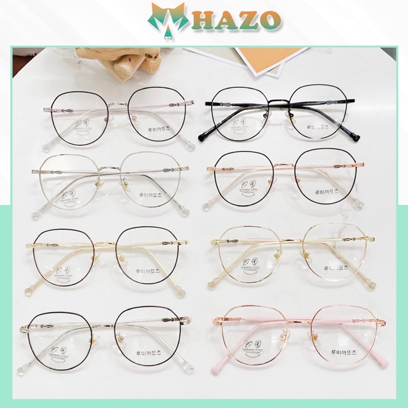 Mắt Kính Gọng Cận Cao Cấp Form Vuông 641 72659 Lyly Phong Cách Ulzzang Siêu Xinh - Hazo