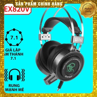Ban Hot- Headphone âm thanh 7.1 có led và rung chuyên game EXAVP EX820V - Hãng phân phối chính thức Sale siêu rẻ