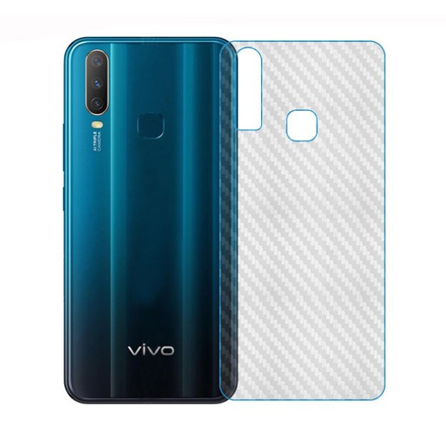 Set 5 Phim Dán Bảo Vệ Mặt Sau Chất Liệu Sợi Carbon Cho Vivo Y19 Y11 Y12 Y15 Y17  Y91C