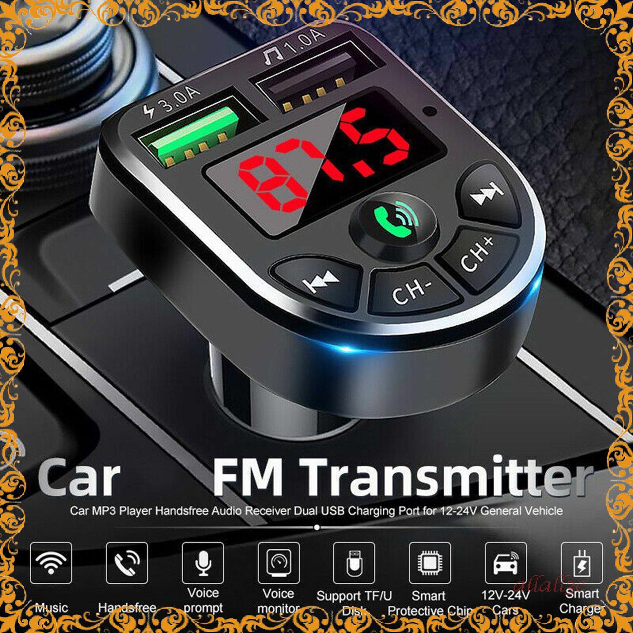 bte5 Car Mp3 Bluetooth Hands-free Phone Car Music Card Fm Receiver[╭(′▽`)╭(′▽`)╯]