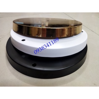 Đế ốp đèn thả 3 lỗ tròn dùng cho bộ thả 3 đèn - Đen/Trắng/Đồng