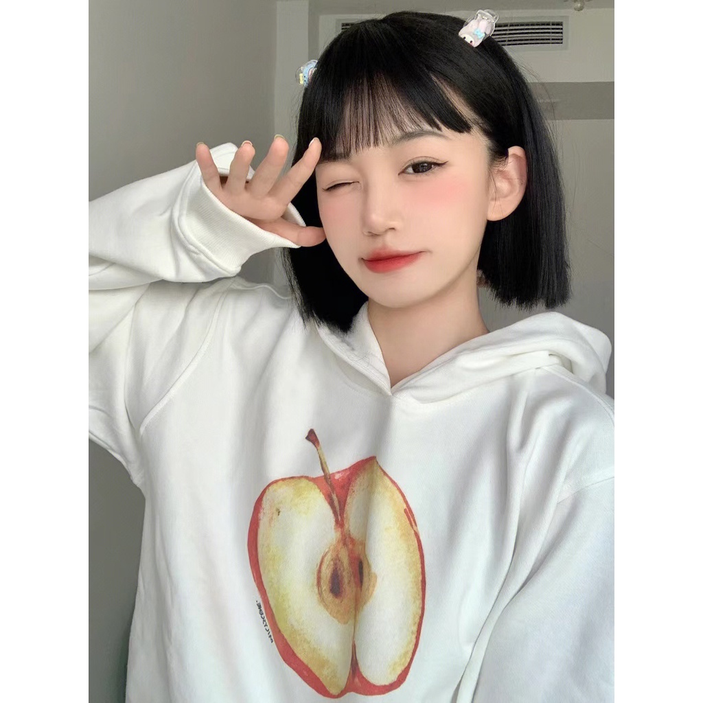 NRVP Áo Hoodie Tay Dài Oversize In Họa Tiết Phong Cách Hàn Quốc Kiểu Mới Cho Nam / Nữ