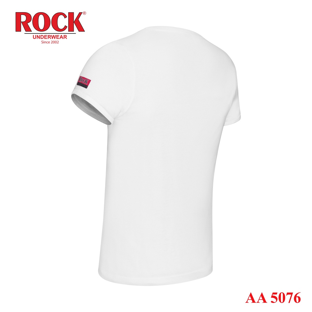 Áo thun nam không đường may cotton 100% ROCK 5076 thấm hút tốt, bo ngực, mạnh mẽ, cá tính mặc nhà, mặc lót, tập gym