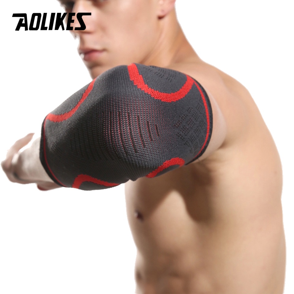 Đai quấn bảo vệ khuỷu tay AOLIKES thấm hút mồ hôi hỗ trợ chơi thể thao giảm đau tiện lợi