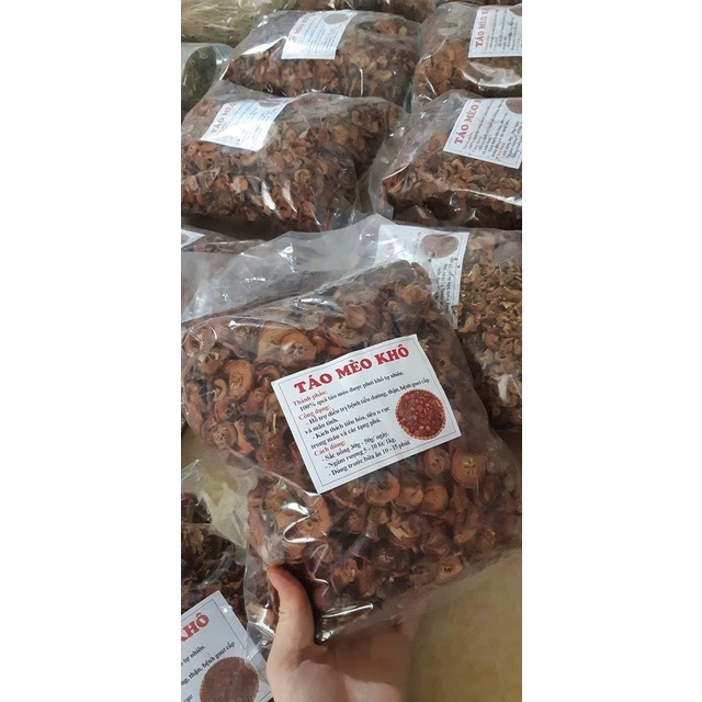 Táo Mèo Khô Tây Bắc Túi 1Kg Hàng Chuẩn Loại 1 Sạch, Thái Lát
