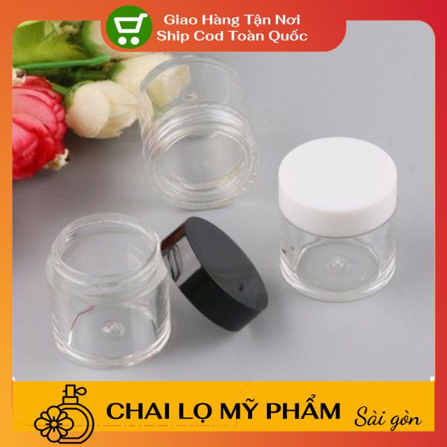 Hủ Đựng Kem ❤ SIÊU RẺ ❤ Hũ nhựa thân cao 10g đựng kem, chiết mỹ phẩm , phụ kiện du lịch