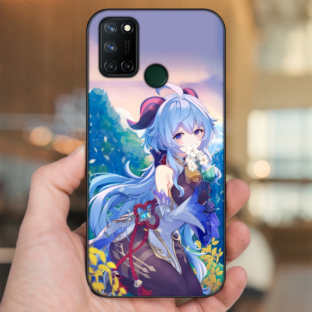 Ốp lưng Realme C17, 7i viền đen in hình Ganyu Genshin Impact