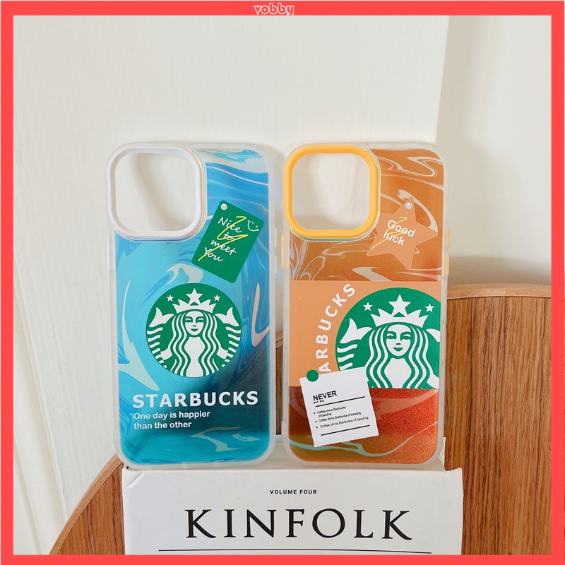 Ốp Điện Thoại Mềm Blu-ray In Hình Starbucks Hoạt Hình Cho IPhone13 12 11 MAX X/XS XR XSMAX 7P/8P