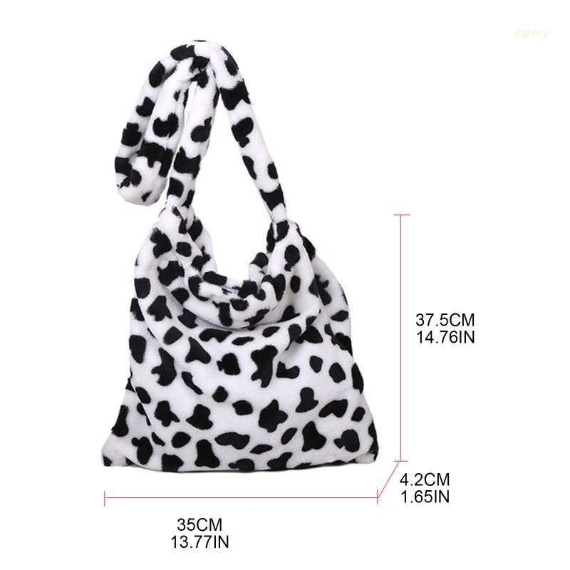 Túi xách đeo vai vải lông hợp xu hướng thời trang dành cho nữ