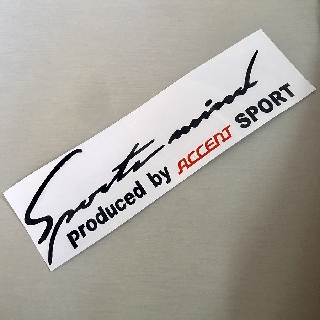 Tem sport mind dán xe ô tô Accent