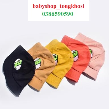 Mũ cho bé, Nón cho bé vành tròn hình Cá Sấu ngộ nghĩnh UNISEX, cho bé Trai, Bé gái  từ 6 tháng đến 8 tuổi