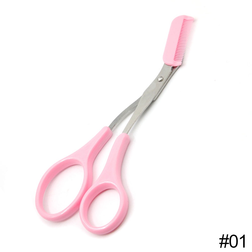 Kéo Tỉa Chân Mày Bằng Thép Không Gỉ Kèm Lược Tiện Dụng