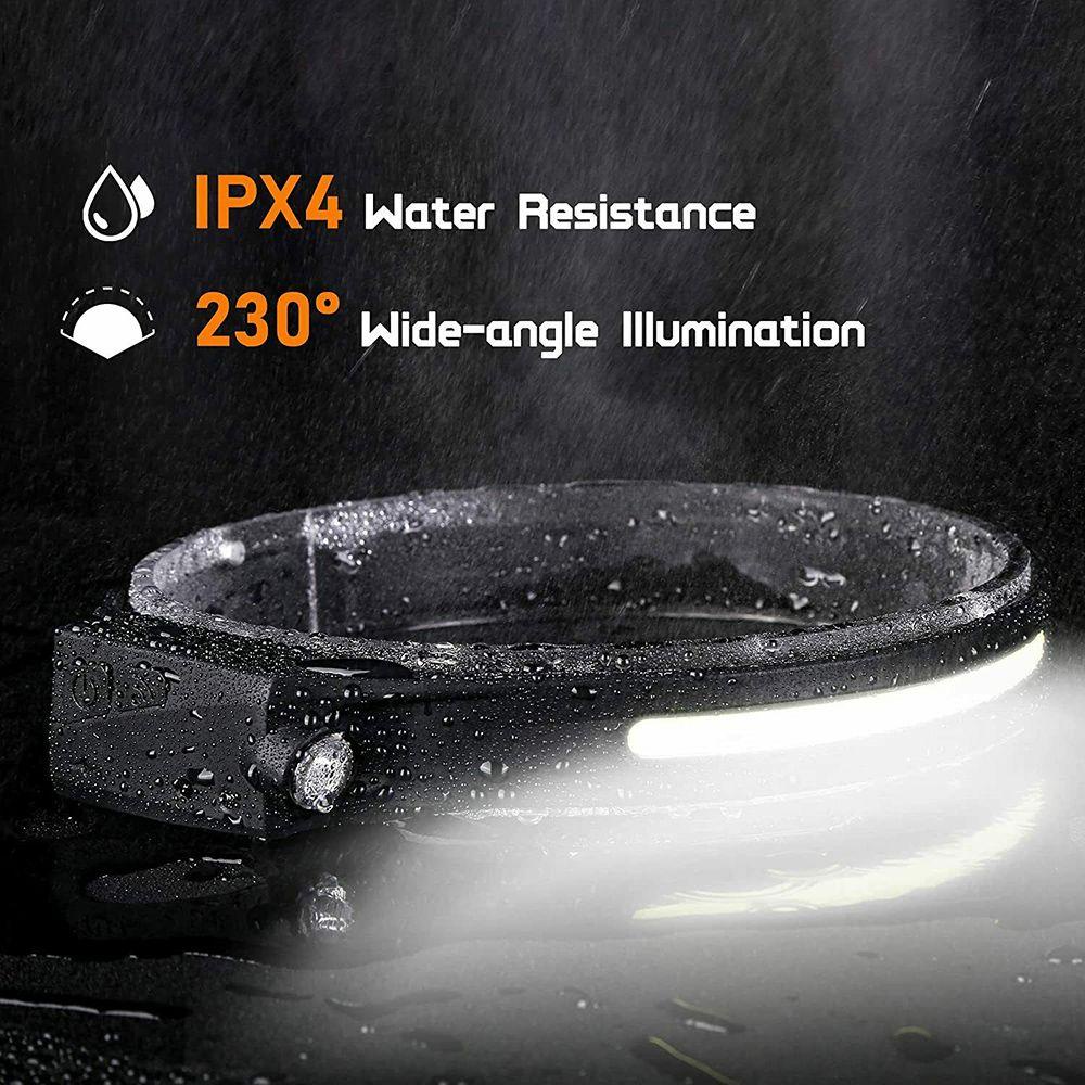 Đèn LED Đội Đầu COB Có Cảm Biến Chuyển Động Dùng Khi Đi Cắm Trại