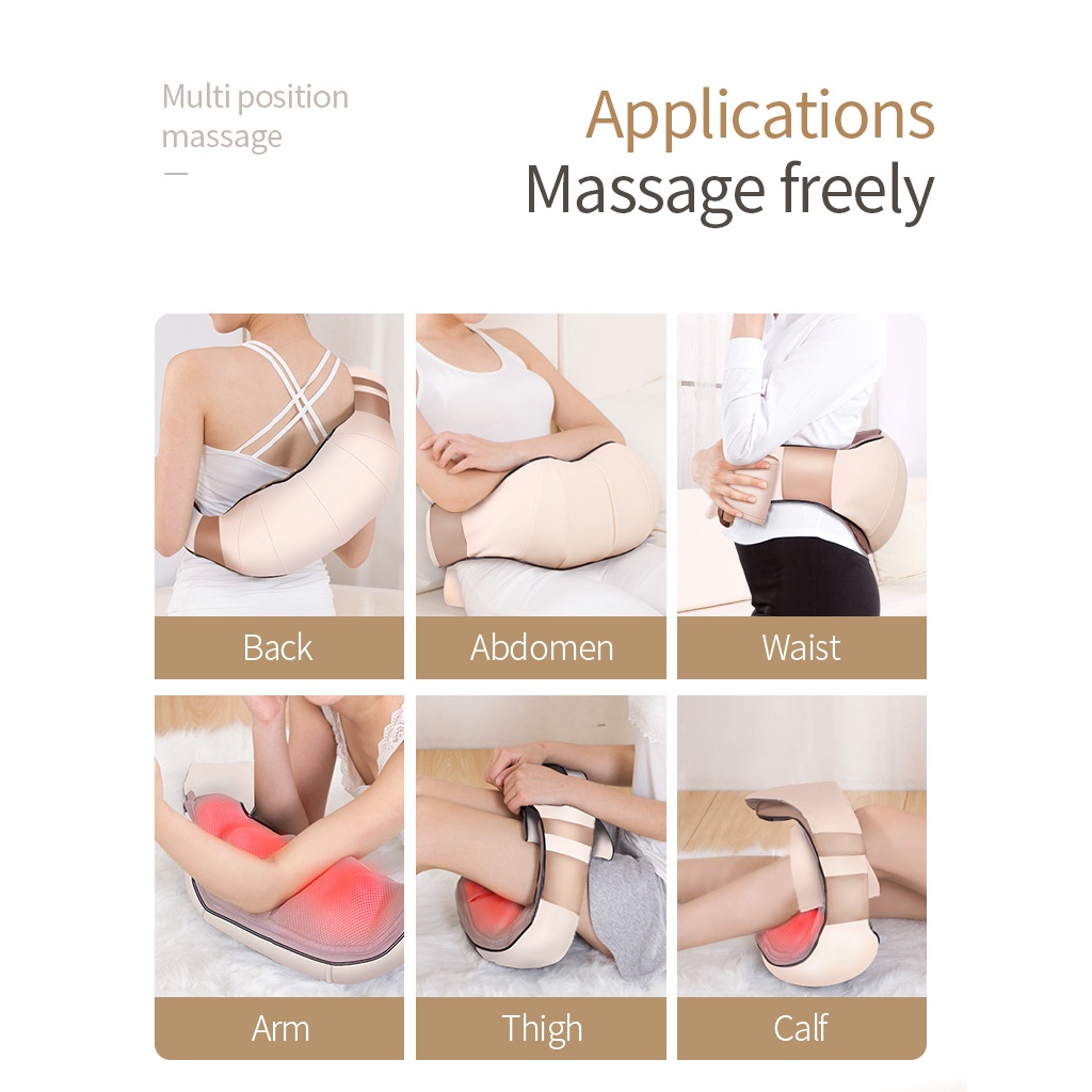 Máy mát xa JinKaiRui sử dụng hồng ngoại hình chữ U cho vai cổ lưng cơ thể