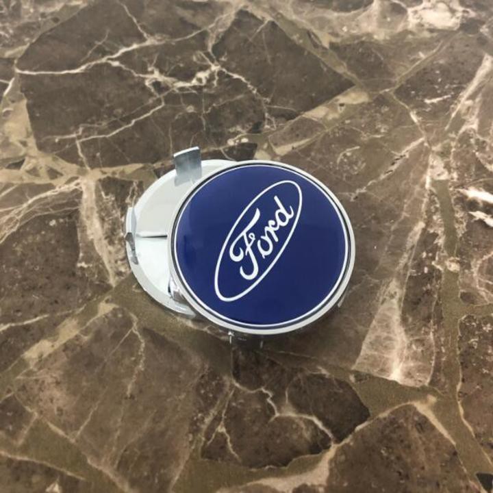 Logo chụp mâm, ốp lazang bánh xe ô tô cao cấp Ford 68mm: Đường kính 68mm