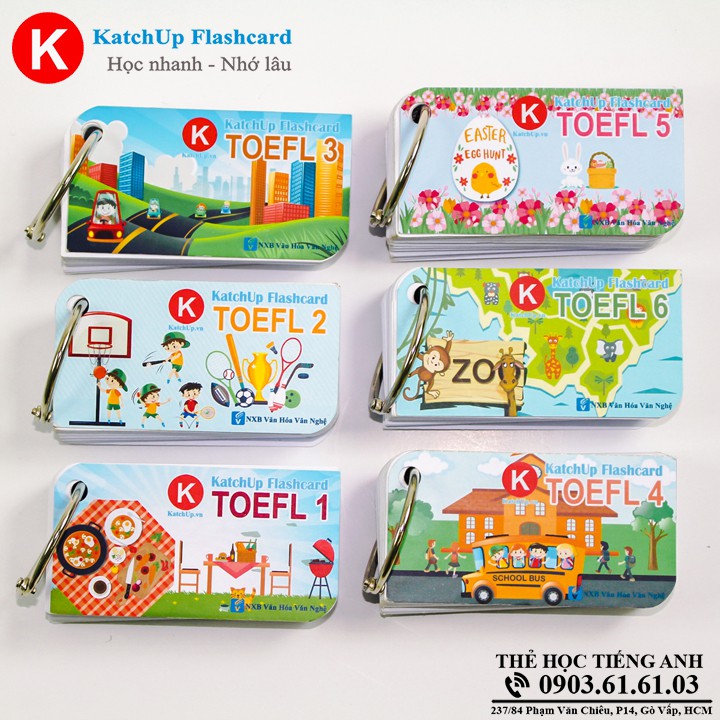 Bộ KatchUp Flashcard TOEFL A – 3 loại giấy