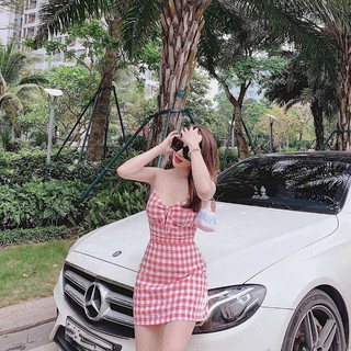 ĐẦM  HAI DÂY CARO PHỐI NƠ