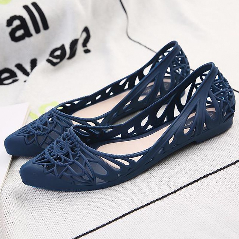 SIÊU GIẢM GIÁ Giày búp bê chất liệu nhựa dẻo thoáng mát cho ngày mưa 302 | BigBuy360 - bigbuy360.vn