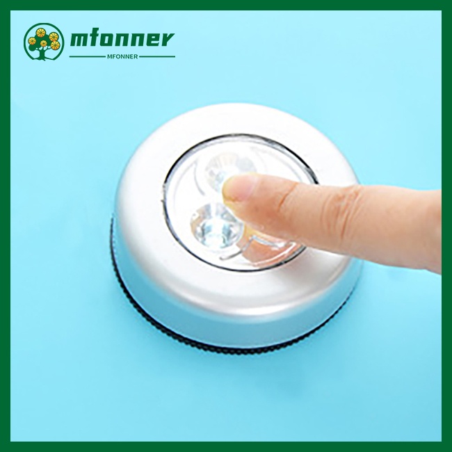 Đèn Ngủ Led Không Dây Cảm Ứng Chạm Sử Dụng Pin Tiện Lợi