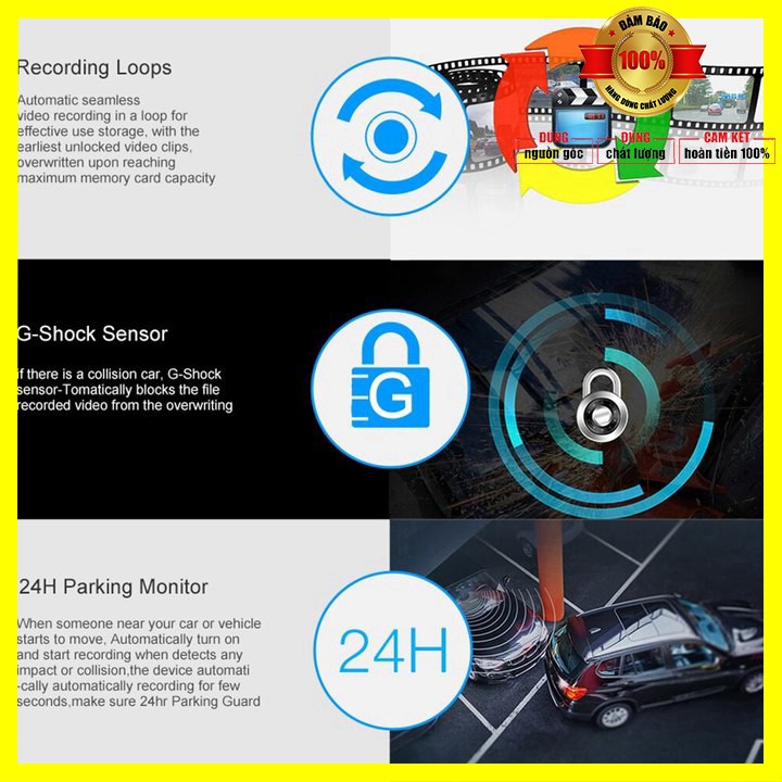 [ BẢO HÀNH 12 THÁNG]  Camera Hành Trình Đặt Taplo Ô Tô Cao Cấp nhãn hiệu Phisung K7 tích hợp camera lùi | BigBuy360 - bigbuy360.vn