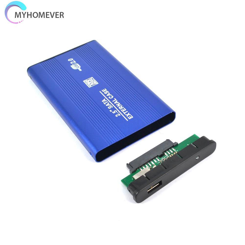 myhomever 2.5 Inch USB 2.0 SATA External Mobile Hard Disk Box Aluminum Alloy Shell