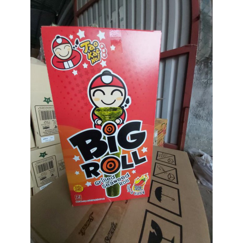 Rong biển cuộn Bigroll Tao Kae Noi Thái Lan hộp 12 gói | BigBuy360 - bigbuy360.vn