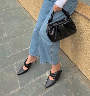 Giày Mule Quai nơ Zara sz 37