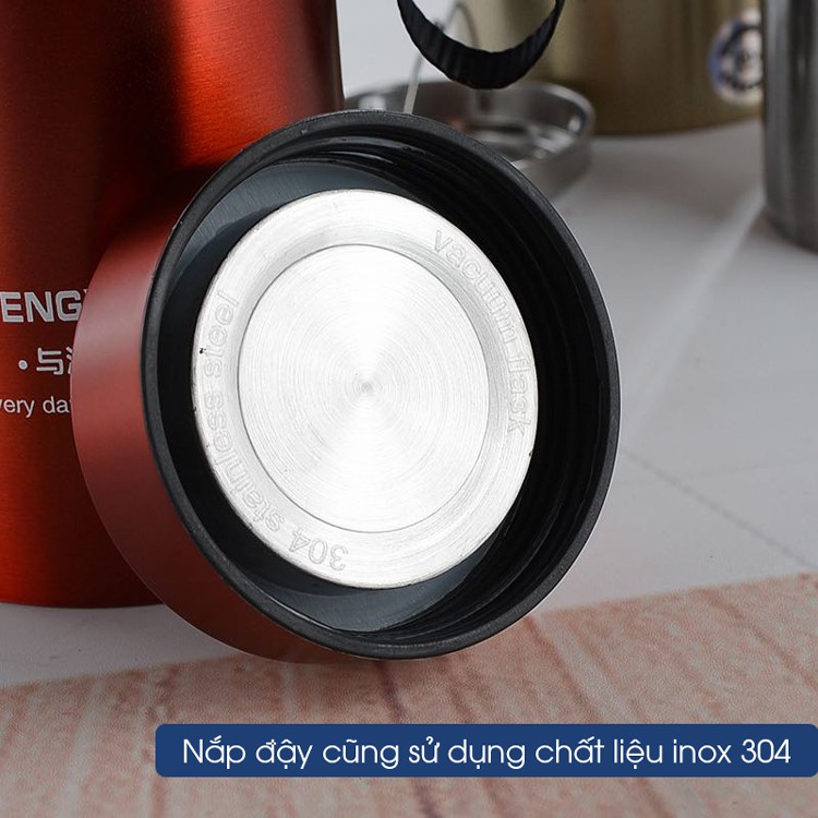 Bình giữ nhiệt INOX SUS 304 cao cấp Hot and Cool giữ lạnh và nóng 24h - 3 lớp, có khay lọc