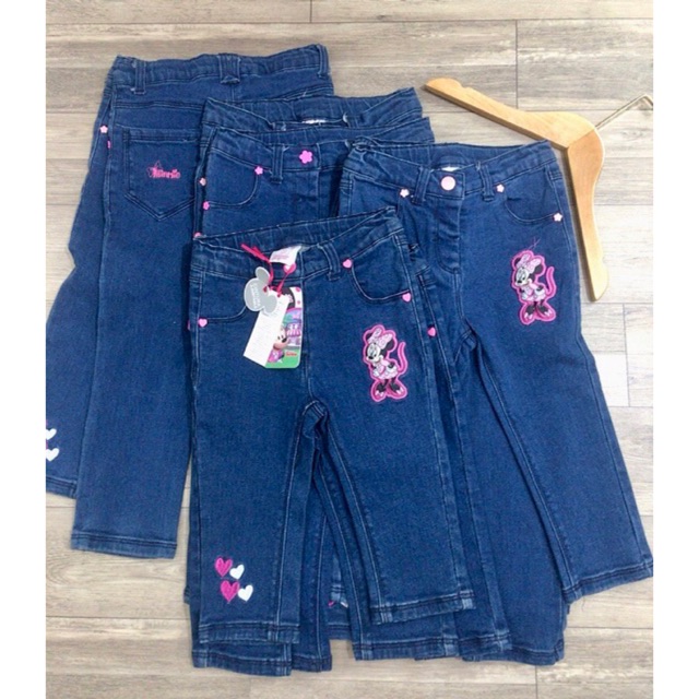 Quần jean Disney cho bé gái hàng xuất size 1-4 tuổi
