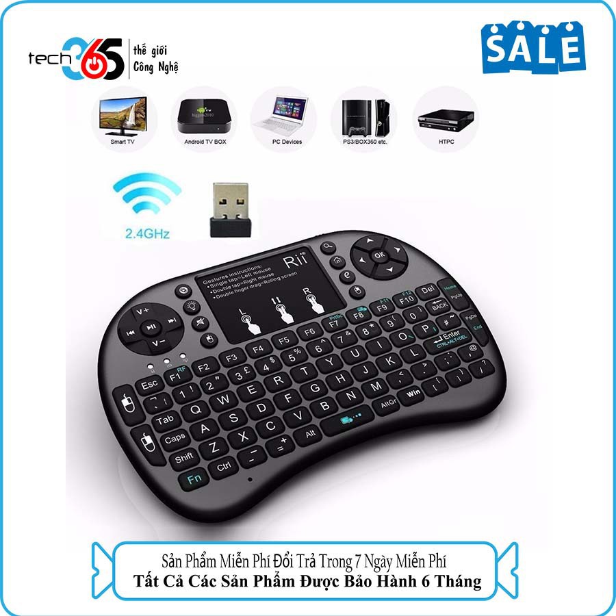 Chuột Bay Kiêm Bàn Phím Không Dây UKB500 Cho Smart Tivi & Android Box