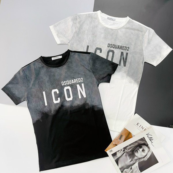 Áo thun nam, Áo thun cổ tròn cotton co dãn in loang cực chất -NEWSTYLE