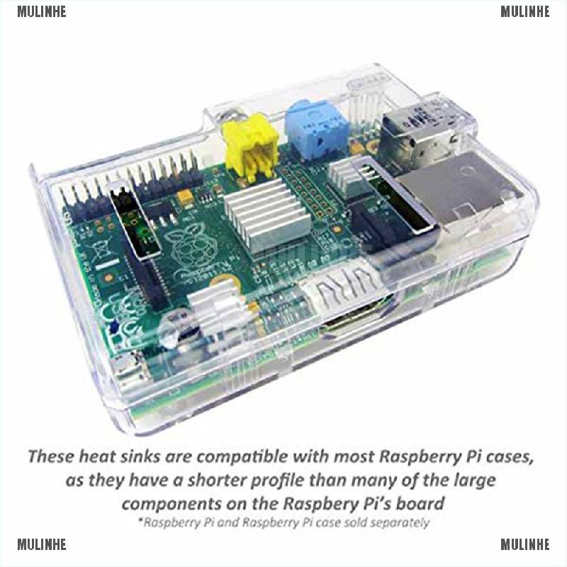 Set 3 Phụ Kiện Tản Nhiệt Bằng Nhôm Cho Raspberry Pi 2 &amp; Model B