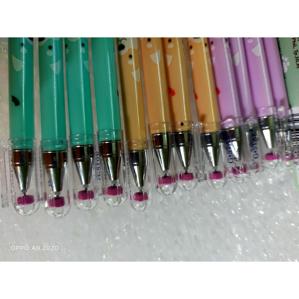 Hộp 12 cây bút gel tím xoá được ER-01 Gstar