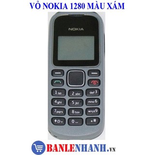 VỎ PHÍM NOKIA 1280 MÀU XÁM [VỎ ZIN, XỊN]