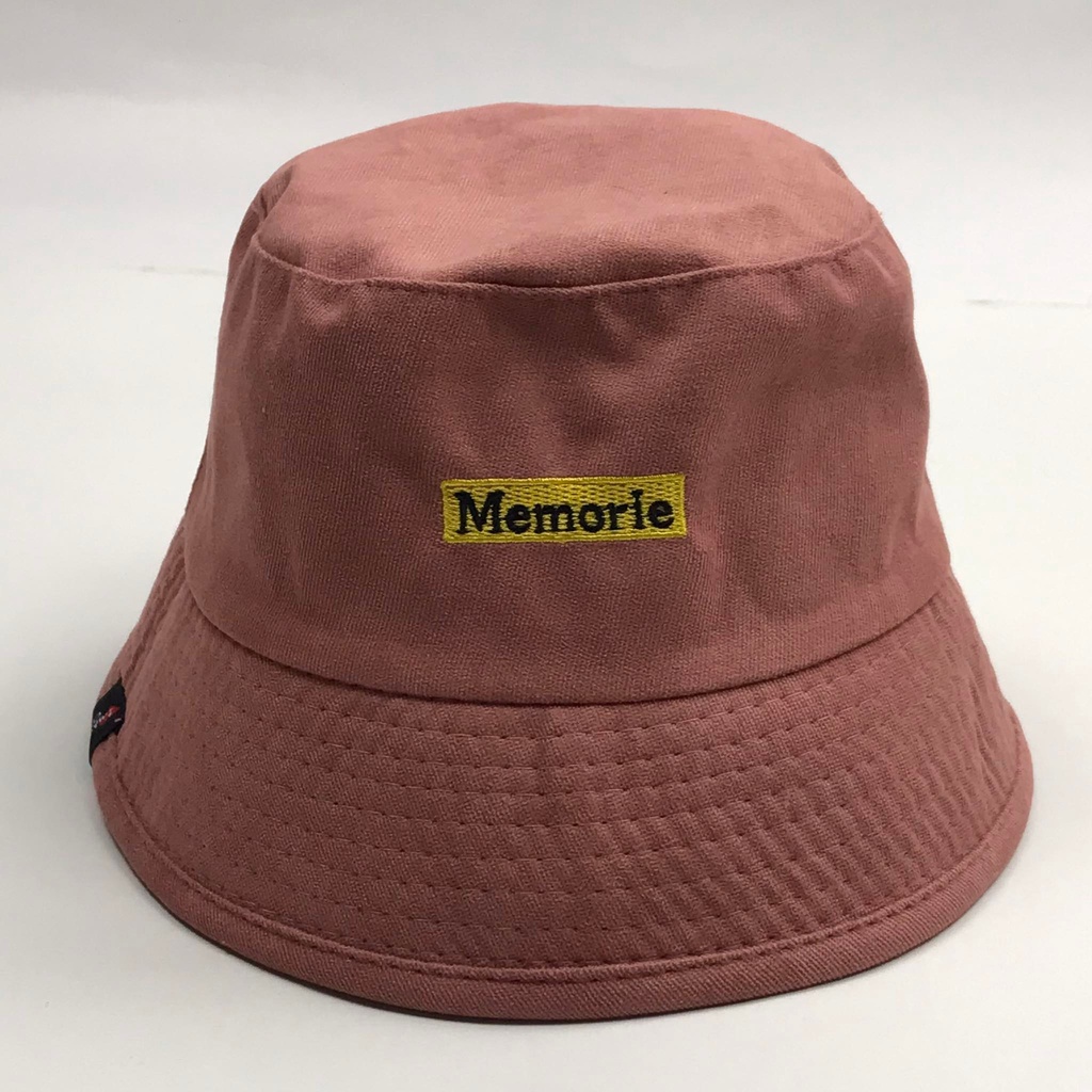 Mũ bucket vành cụp thêu chữ MEMORIE Nón tai bèo chất nỉ nhung cao cấp thời trang form unisex nam nữ B10