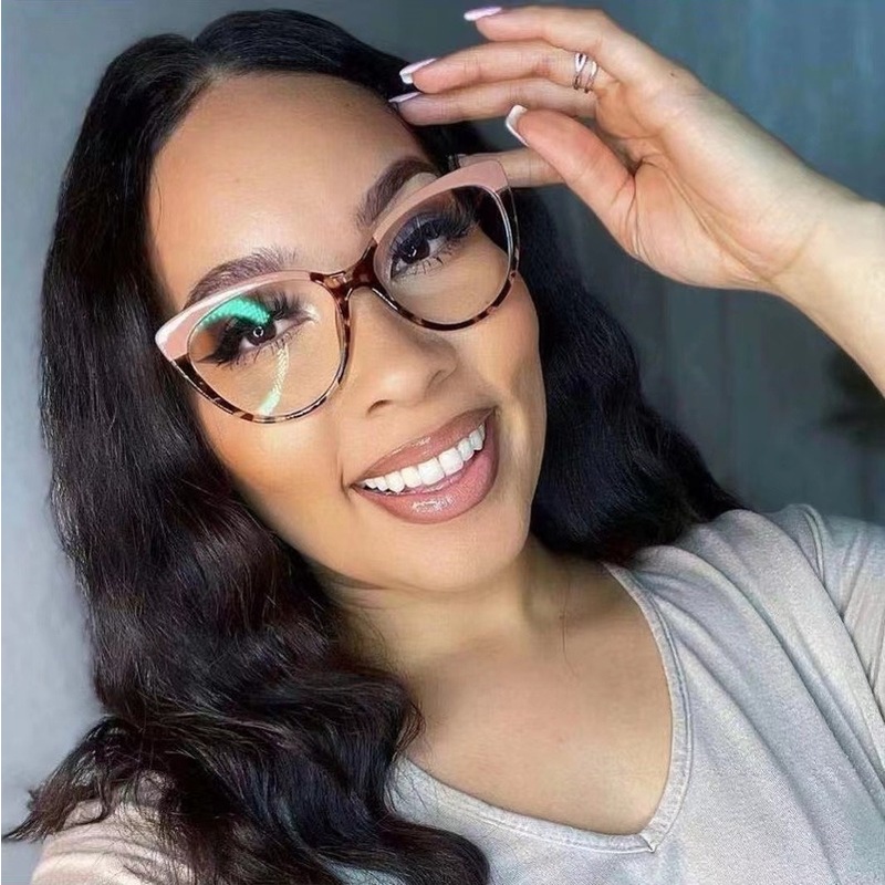 Mắt Kính TR90 Thời Trang Retro Phương Tây Dành Cho Nữ
